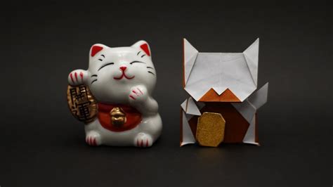 Here's another take on katsuta kyohei's cat by a different folder. ORIGAMI MANEKI NEKO (Jo Nakashima) - YouTube