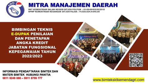 Bimbingan Teknis E DUPAK Penilaian Dan Penetapan Angka Kredit Jabatan