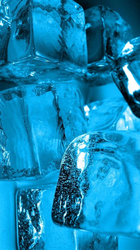 Cool Blue Ice Cube Cold Hd Phone Wallpaper Peakpx