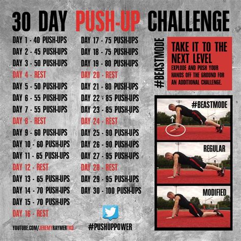 30 Day Pushup Challenge Before And After