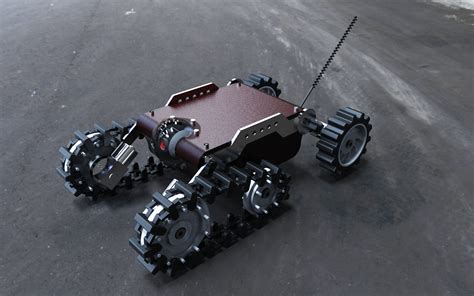 Robotic Tank Unmanned Ground Vehicle V3 Robots Tanks Robot Design