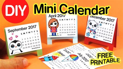 See more ideas about calendar design, calendar, calender design. DIY How to Make Mini Calendar step by step EASY 2017 - Fun Craft - YouTube