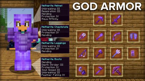 Best Enchantments For All Armor And Items In Minecraft Minecraft Videos