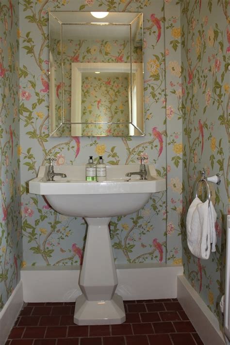 The 25 Best Small Bathroom Wallpaper Ideas On Pinterest Small