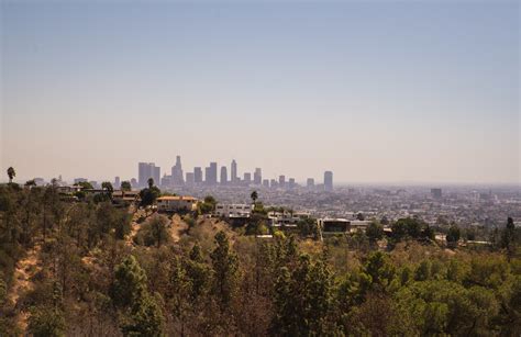 Skyline De Los Angeles Depuis Hollywood Hills Los Angeles Aux Etats Unis