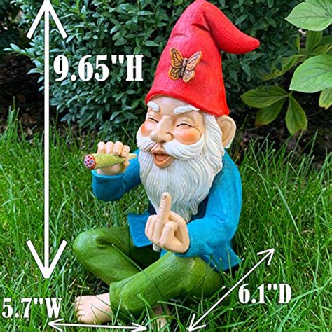 Mood Lab Garden Gnome Relaxed Gnome Inch Tall Statue Lawn