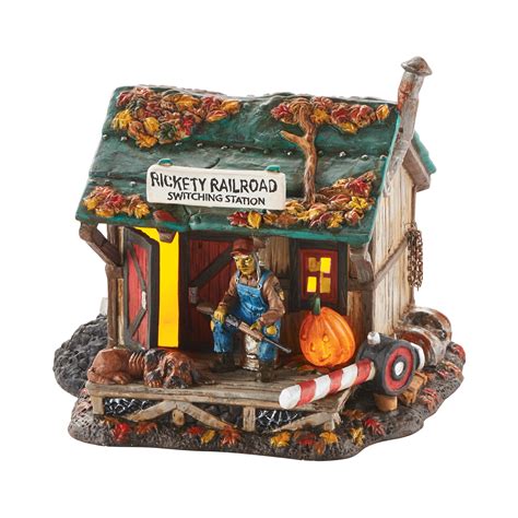 Department 56 Halloween Village 4049914 Haunted Rails Outpost Led