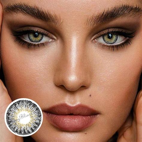 Forest Ember Brown Grey Colored Contact Lenses C36 Blingblingeyes