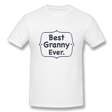 Best Granny Ever Logo Wordmarks7 Tee Shirt Short Sleeve Cool College O