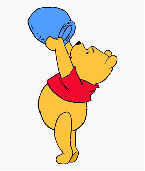 Winnie The Pooh Holding Honey Pot
