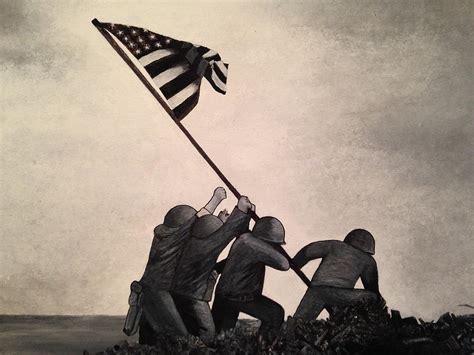 Iwo Jima Painting By Mark Richardson