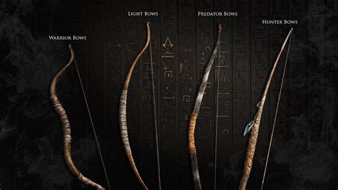 Assassin S Creed Origins Bows And Weapons Assassins Creed Artwork