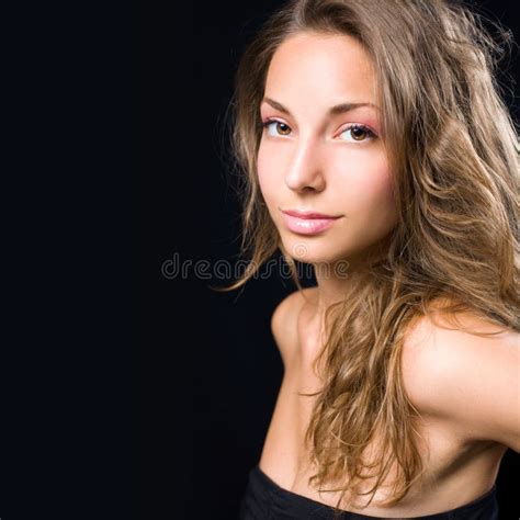 Elegant Portrait Of Beautiful Young Brunette Stock Image Image Of Sensual Elegance 20563293