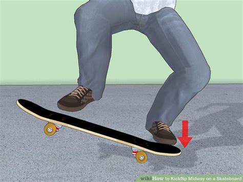 How To Kickflip Midway On A Skateboard 6 Steps With Pictures