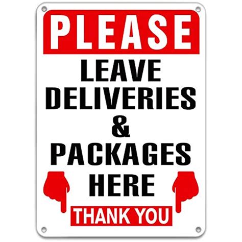 Please Leave Deliveries And Packages Here Sign98x 7 Acrylic