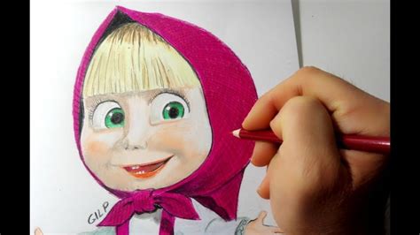 How To Draw And Color Masha Masha And The Bear Online Cartoons