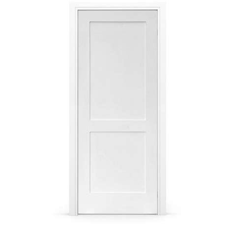 Stile Doors 30 in. x 80 in. Shaker Primed 2-Panel Right ...