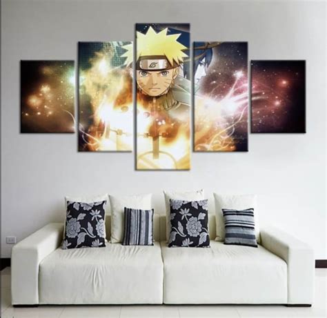 Naruto Canvas 5 Piece Canvas Wall Art 5 Panel Canvas Art Etsy