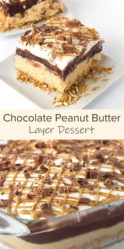 Delicious Chocolate Peanut Butter Layer Dessert Recipe Cucinadeyung