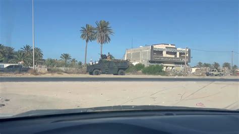 Libya Military Equipment Passes Through Tripolis Streets Amid Clashes