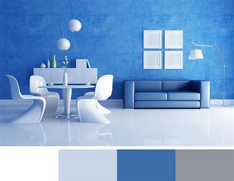 12 Modern Interior Colors Decorating Color Trends Blue Living Room