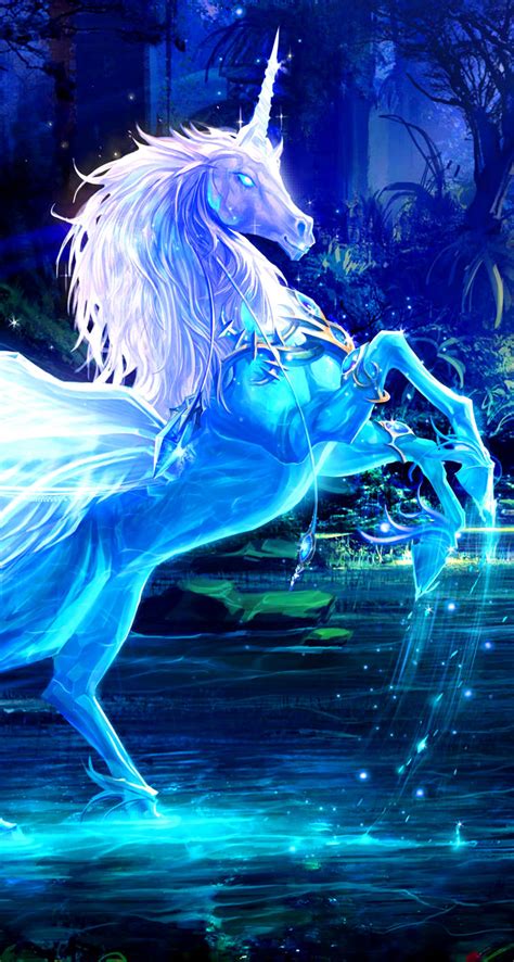 Character Unicorn Blue Wallpapersc Iphone5sse
