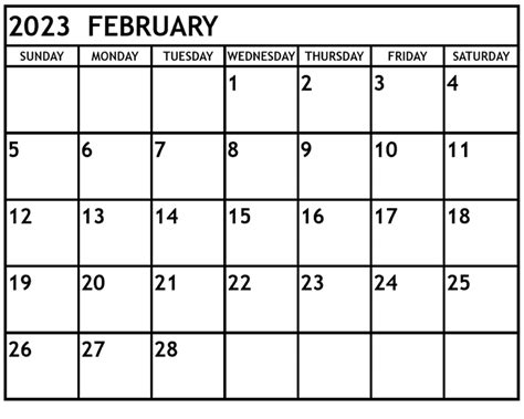 Printable Free February 2023 Calendar With Holidays Pdf