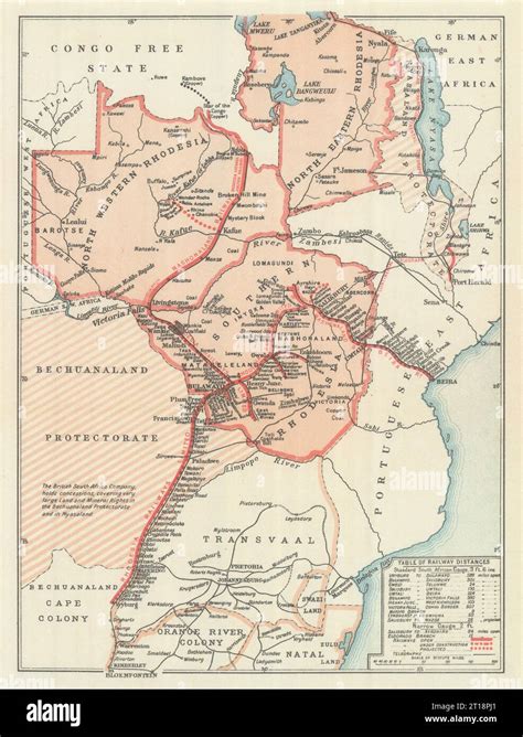 Rhodesia Railways Zimbabwe And Zambia British South Africa Company 1910