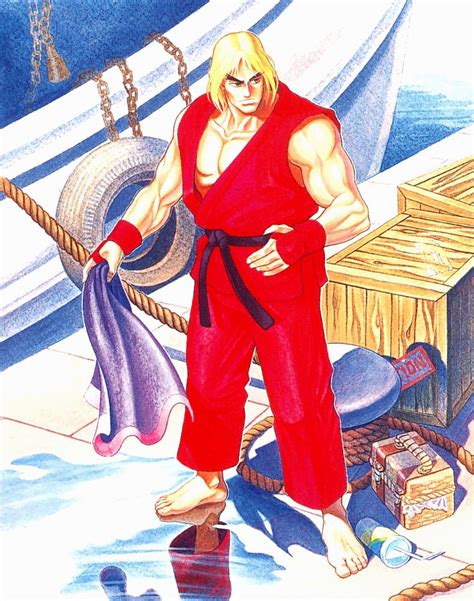 Ken Artwork 3 Street Fighter 2 High Resolution