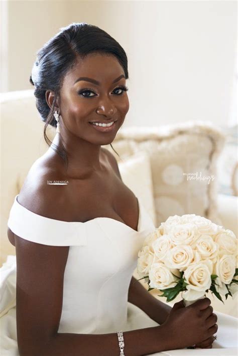 How To Get A Natural Bridal Glam Look By Joy Adenuga Black Bridal Makeup Bridal Hair And Makeup