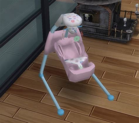 Simsworkshop Snowstorms Infant Swing By Biguglyhag Sims 4 Downloads