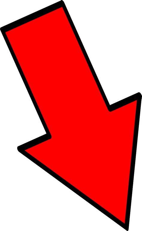 Flecha roja PNG gambar png