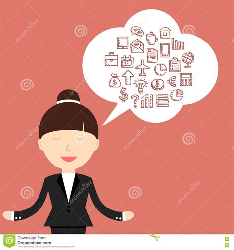The Business Situation Stock Vector Illustration Of Woman 75191675