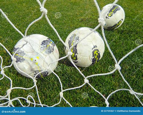Balls In The Net Stock Image Image Of Camp Athletic 22759367