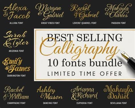 They are organized into highly regular formal types similar to cursive writing and looser, more casual scripts. CURSIVE FONTS svg Pack Scripts bundle svg of 10 Calligraphy