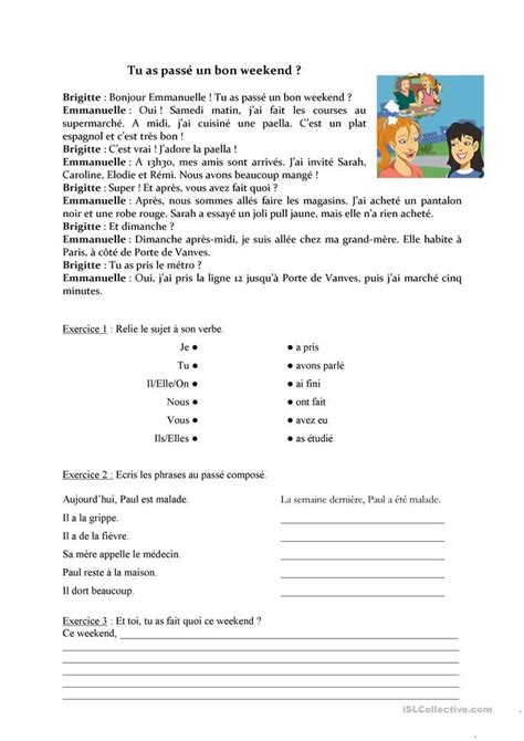 Aller = je suis allé * voir le choix de l'auxiliaire pour comprendre ces notions. Le passé composé | Exercice grammaire, Passé composé et ...