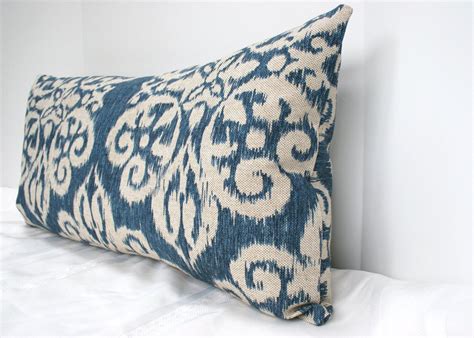 Blue Ikat Lumbar Pillow 2100 Via Etsy Pillows Lumbar Pillow