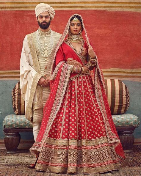 couple wedding outfits by sabyasachi in 2021 sabyasachi bridal collection indian bride