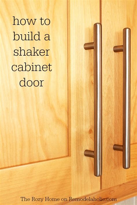 Building your own kitchen cabinets allows you to experiment with different colors, woods, textures and feels. Remodelaholic | How To Make A Shaker Cabinet Door