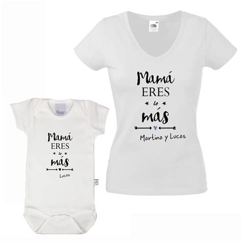 Camiseta Mama E Hijo Personaliza Con Tu Nombre Ubicaciondepersonas