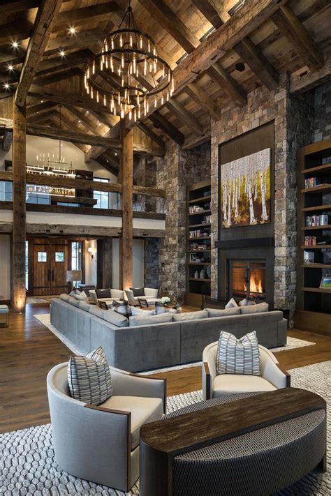 Delightful Rustic Home In Wyoming With A Dramatic Mountain