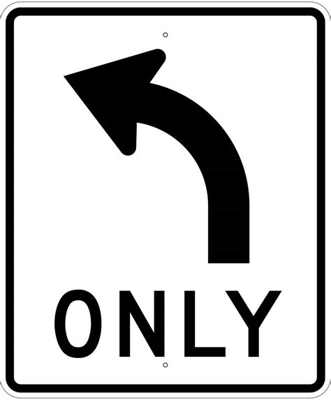 Left Only Arrow Sign R3 5l Cheap Street Signs