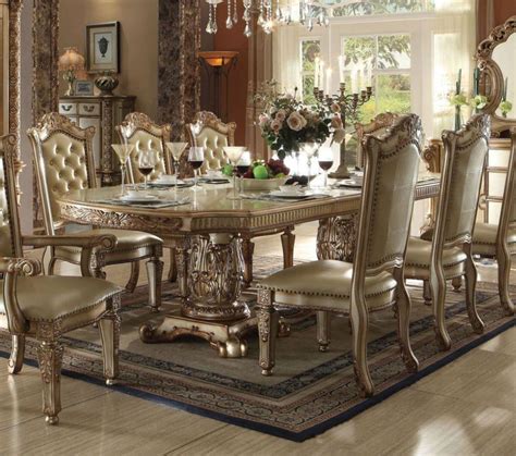 acme furniture dining room sets Acme versailles 61100-set-5 cherry dining room set traditional