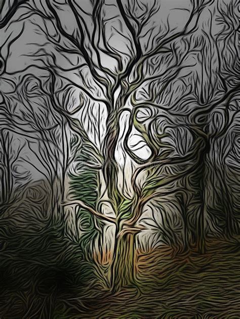Pagan Tree Illustration Art Greenman Stock Photo Image Of Pagan