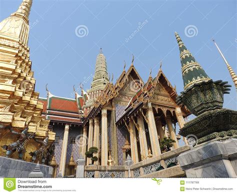 Royal Palace in Bangkok stock image. Image of cities - 111787769