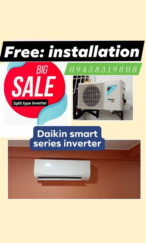 Daikin Split Type Aircon Inverter Free Installation Free Delivery Tv