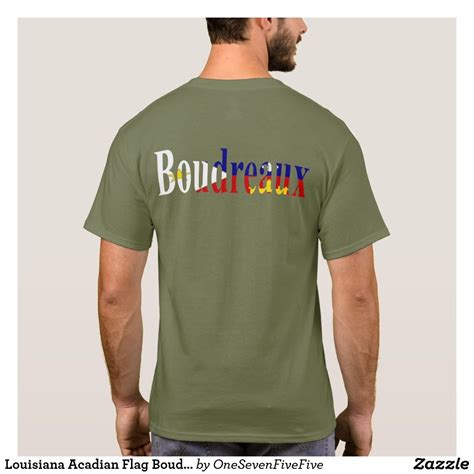 Louisiana Acadian Flag Boudreaux Cajun Heart T Shirt