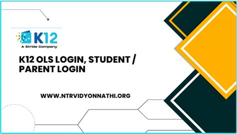 K12 Ols Login App Login Studentparant Sign In Enroll