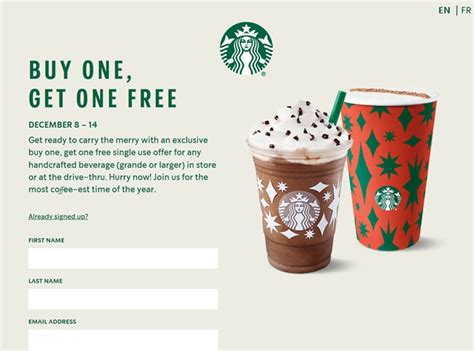 Keep in mind, you must use your registered starbucks card to purchase a beverage and then present that same starbucks card for refills of hot or iced brewed coffee or tea during the same store visit at participating starbucks stores. Starbucks Buy One Get One Free December 2020: How to Get Coupon