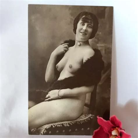 Repro Ansichtskarte Erotik Akt Nackte Frau Nude Kunst Ak Erotika Ev
